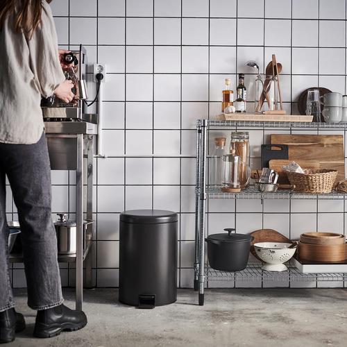 イケア（IKEA） ペダル式ゴミ箱 チャコール 18l m30595400 STENTRAPPA