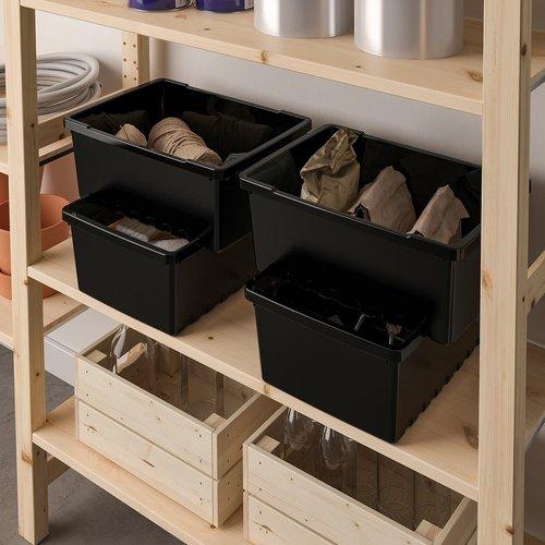 イケア（IKEA） 収納ボックス ブラック 35x/9l 25x14cm m30598205