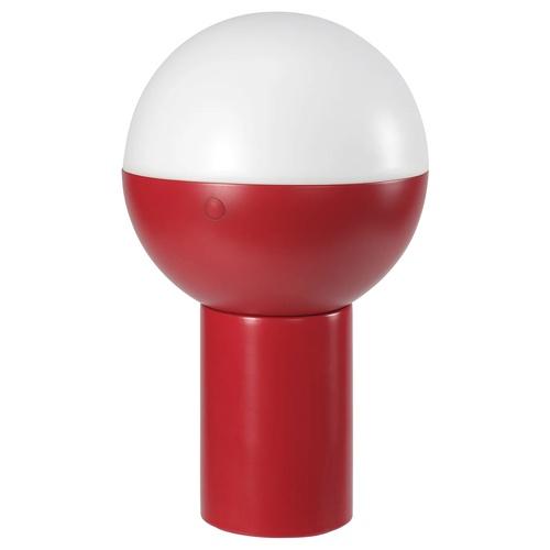 イケア（IKEA） LEDデコレーション照明 太陽電池式/球形 レッド 25cm