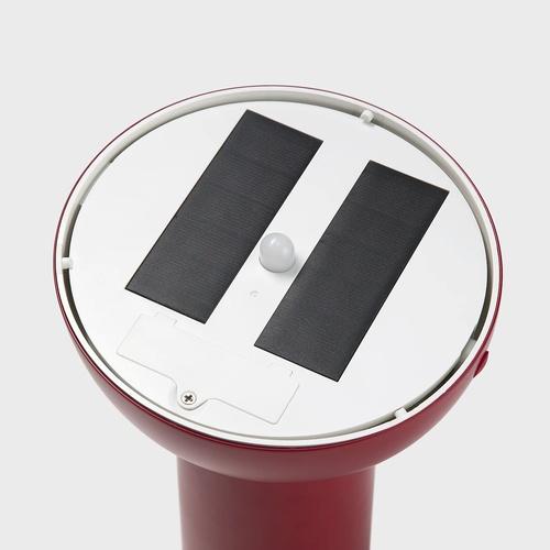 イケア（IKEA） LEDデコレーション照明 太陽電池式/球形 レッド 25cm