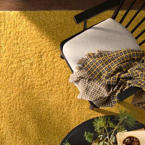 イケア（IKEA） シャギーラグ イエロー 120x180cm m30628844 ARENDE