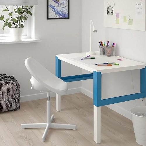 新品2個IKEA 子供用椅子　/サイドテーブル イケア（IKEA） 子供用テーブル チェア2脚付 ホワイト 白 パイン材