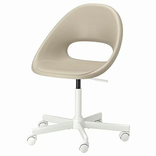 イケア（IKEA） MALSKAR マルシェール 回転チェア ベージュ ホワイト