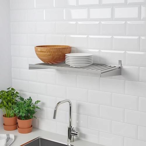 イケア（IKEA） 棚板 ステンレススチール 60cm m40334935 KUNGSFORS ク