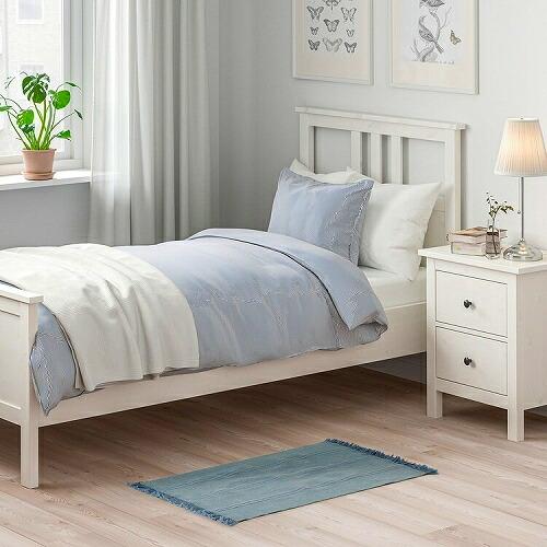 イケア（IKEA） ラグ 平織り ライトブルー 55x85cm m40528877 SORTSO