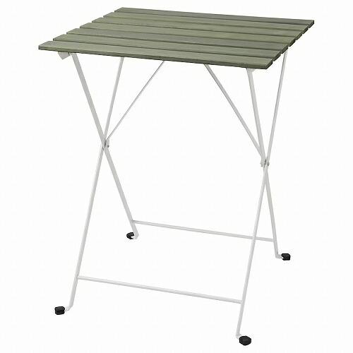 イケア（IKEA） 折りたたみ式テーブル 屋外用 ホワイト グリーン