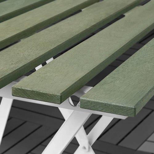 イケア（IKEA） 折りたたみ式テーブル 屋外用 ホワイト グリーン