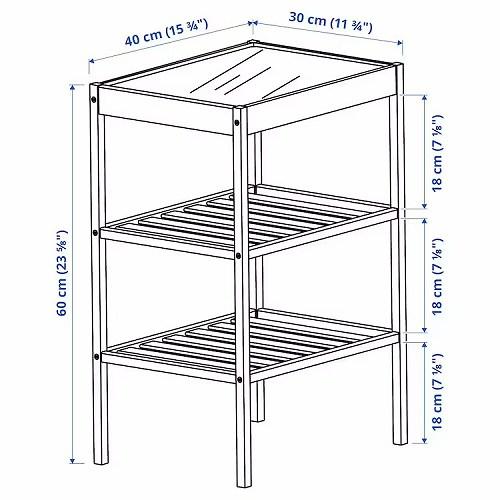 イケア（IKEA） サイドテーブル 竹【竹】 40x30cm m40543203 NESNA