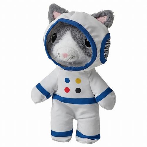 イケア（IKEA） ソフトトイ 宇宙服付き ネコ 28cm m40551537