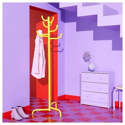 イケア（IKEA） ポールハンガー イエロー 175cm m40560443 BONDSKARET