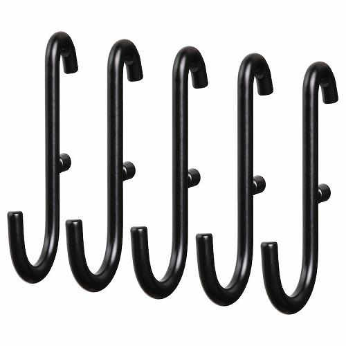 イケア（IKEA） フック ブラック 5ピース m40569938 SKADIS