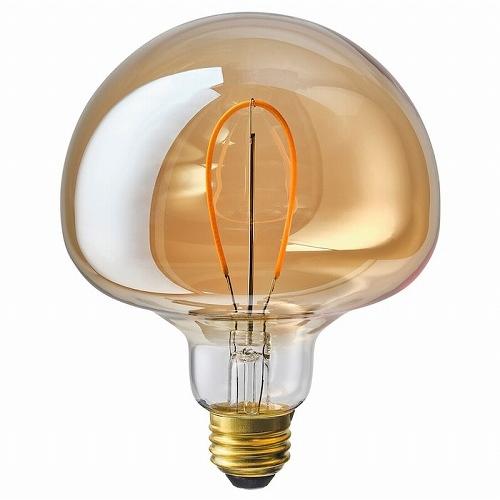 イケア（IKEA） LED電球 E26 150ルーメン きのこ ブラウンクリアガラス