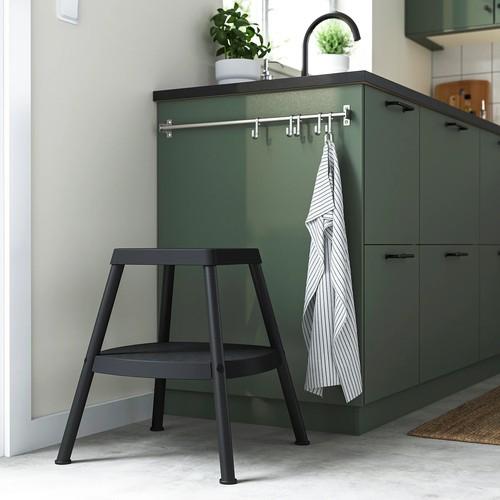 イケア（IKEA） ステップスツール 4面仕様 ブラックグレー m40586018