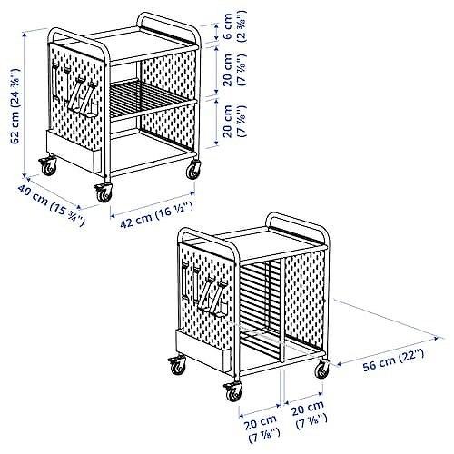 IKEA イケア シェルフユニット キャスター付き ホワイト 白 56x62cm m40586259 BRANNBOLL ブレンボール | イケア | 03