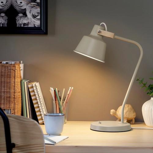 イケア（IKEA） デスクランプ ベージュ/アッシュ m40595659 SJOMAKT