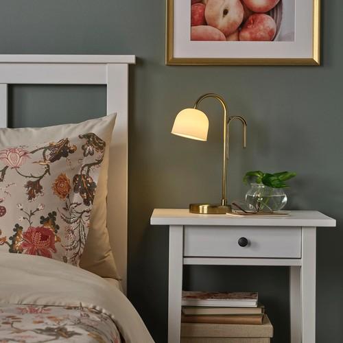 イケア（IKEA） LEDポータブルランプ 電池式 真ちゅう/オパール