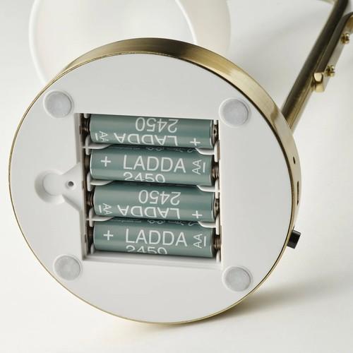 イケア（IKEA） LEDポータブルランプ 電池式 真ちゅう/オパール