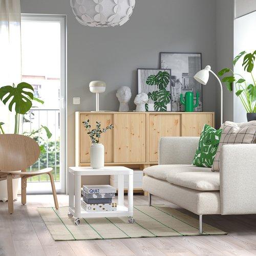 イケア（IKEA） ラグ 平織り オフホワイト グリーン 133x195cm