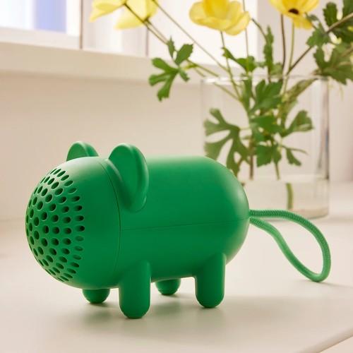 イケア（IKEA） ポータルブルBluetoothスピーカー ネズミ/グリーン