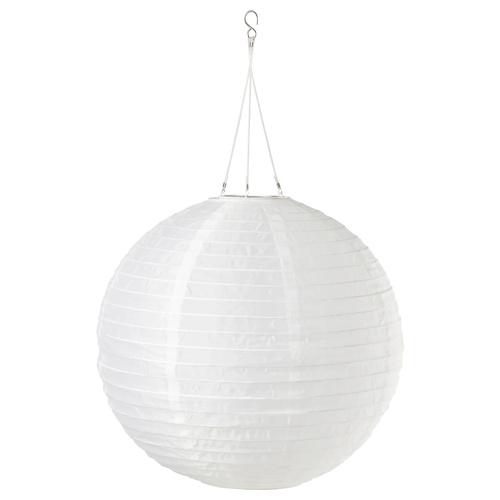 イケア（IKEA） LED太陽電池式ペンダントランプ 屋外用/球形 ホワイト
