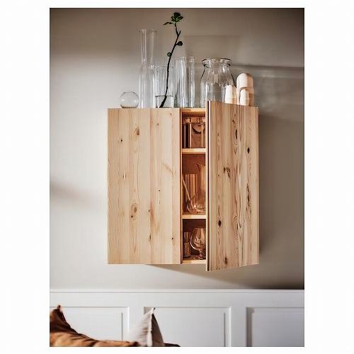 イケア（IKEA） キャビネット パイン材 80x30x83cm m50214999 IVAR