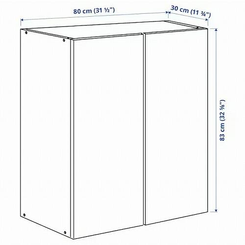 イケア（IKEA） キャビネット パイン材 80x30x83cm m50214999 IVAR