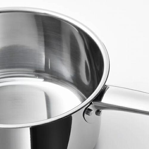 イケア（IKEA） 片手鍋 ふた付き ステンレススチール 2.0L m50484236