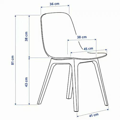 イケア（IKEA） チェア レッド 赤 m50516553 ODGER オドゲル : 株式