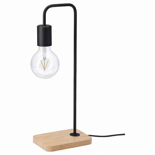イケア（IKEA） テーブルランプ ブラック 竹 m50518415 TVARHAND ト
