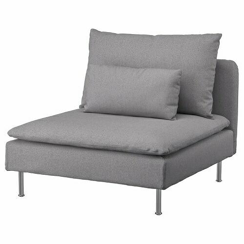 イケア（IKEA） カバー 1人掛けソファセクション用 トネルード グレー