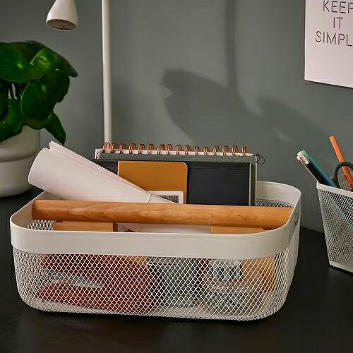 イケア IKEA バスケット 仕切り付き m50530399 RISATORP