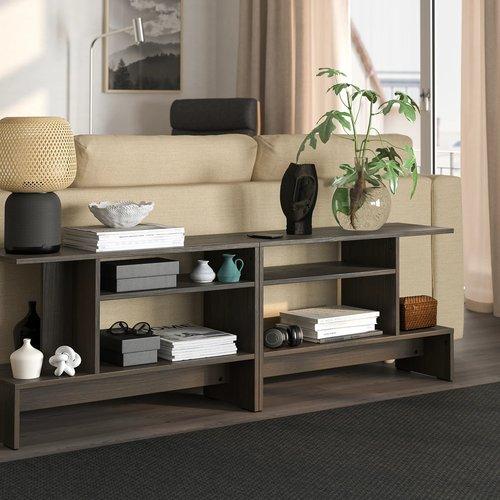 イケア（IKEA） サイドテーブル ダークブラウン 80x31cm m50540708