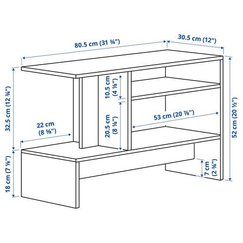 イケア（IKEA） サイドテーブル ダークブラウン 80x31cm m50540708