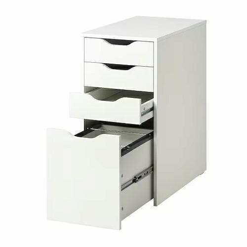 IKEA ALEX 引き出しユニット ALEX アレクス 引き出しユニット, ホワイト, 36x70 cm - IKEA