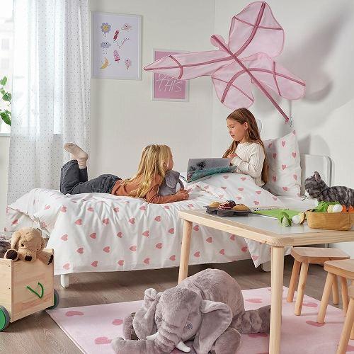 イケア（IKEA） ベッドキャノピー バタフライ ピンク m50548182