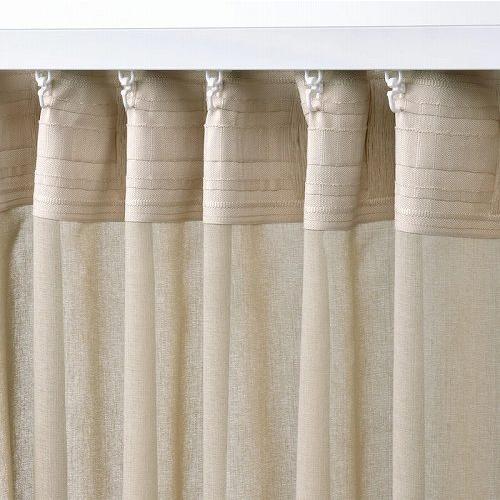 イケア（IKEA） レースカーテン1組 ベージュ 145x250cm m50564855