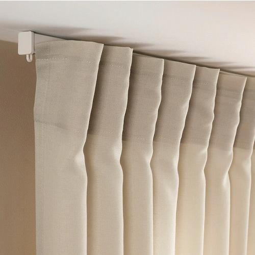 イケア（IKEA） レースカーテン1組 ベージュ 145x250cm m50564855