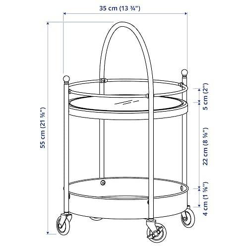 IKEA イケア ワゴン ブラック 55x35cm m50574920 FROSJON フローショーン｜clair-kobe｜07