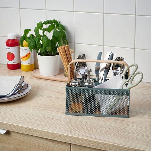 イケア（IKEA） カトラリーホルダー 竹 グレーターコイズ m50581652