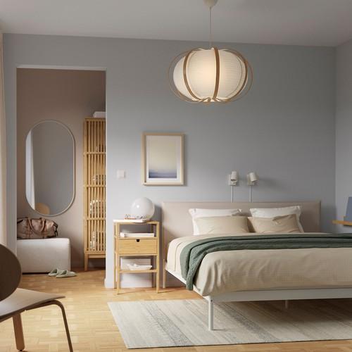 イケア（IKEA） ペンダントランプシェード ホワイト/竹 67cm m50582190