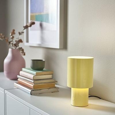 イケア（IKEA） テーブルランプ 調光可能 イエロー 22cm m50583854