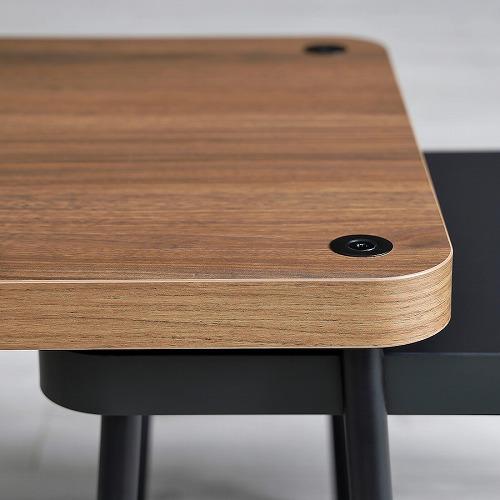 イケア（IKEA） ネストテーブル2点セット グレー ウォールナット調