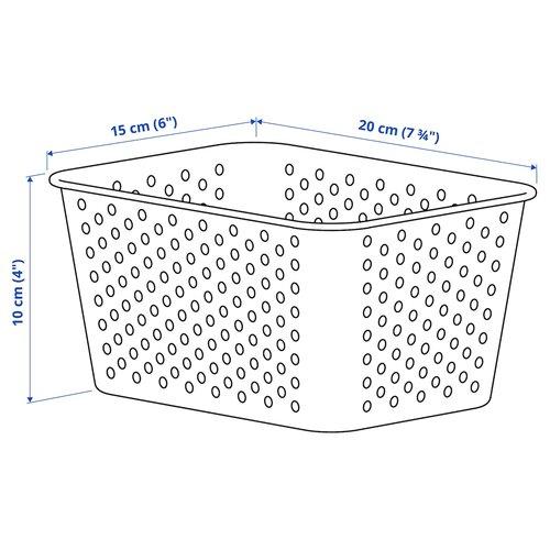 イケア（IKEA） 収納バスケット ホワイト 15x20x10cm m50593457