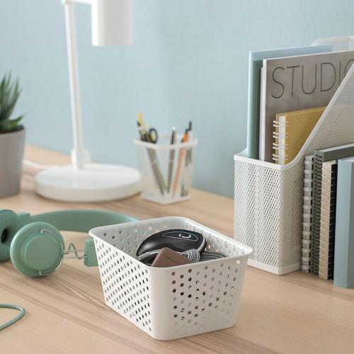 イケア（IKEA） 収納バスケット ホワイト 15x20x10cm m50593457