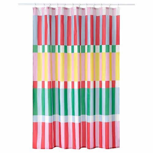 イケア（IKEA） シャワーカーテン マルチカラー 180x200cm m50594145