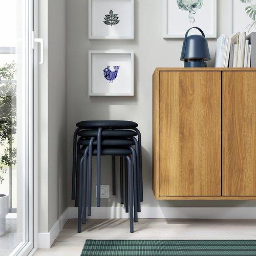 イケア（IKEA） スツール ダークブルー/レマルン ダークブルー