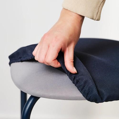 イケア（IKEA） スツール ダークブルー/レマルン ダークブルー