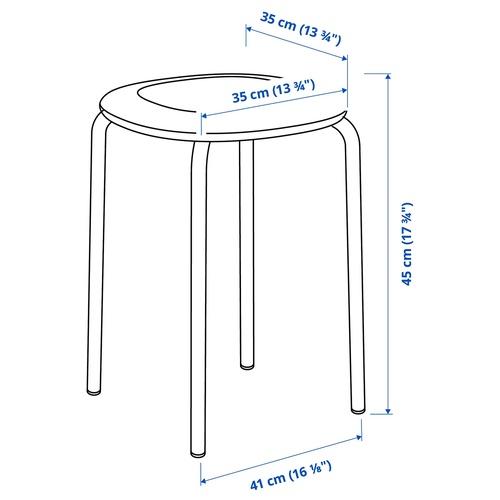 イケア（IKEA） スツール ダークブルー/レマルン ダークブルー