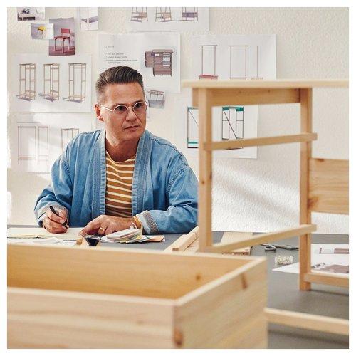 イケア（IKEA） チェスト（引き出し×2） パイン材 76x 48x55cm
