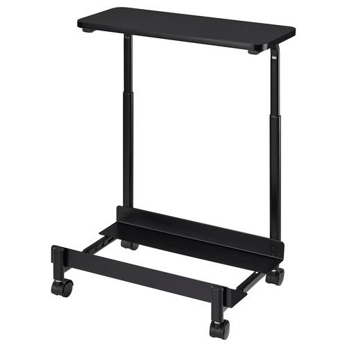 イケア（IKEA） コンピューターカート 棚付 ブラック 50x27 cm